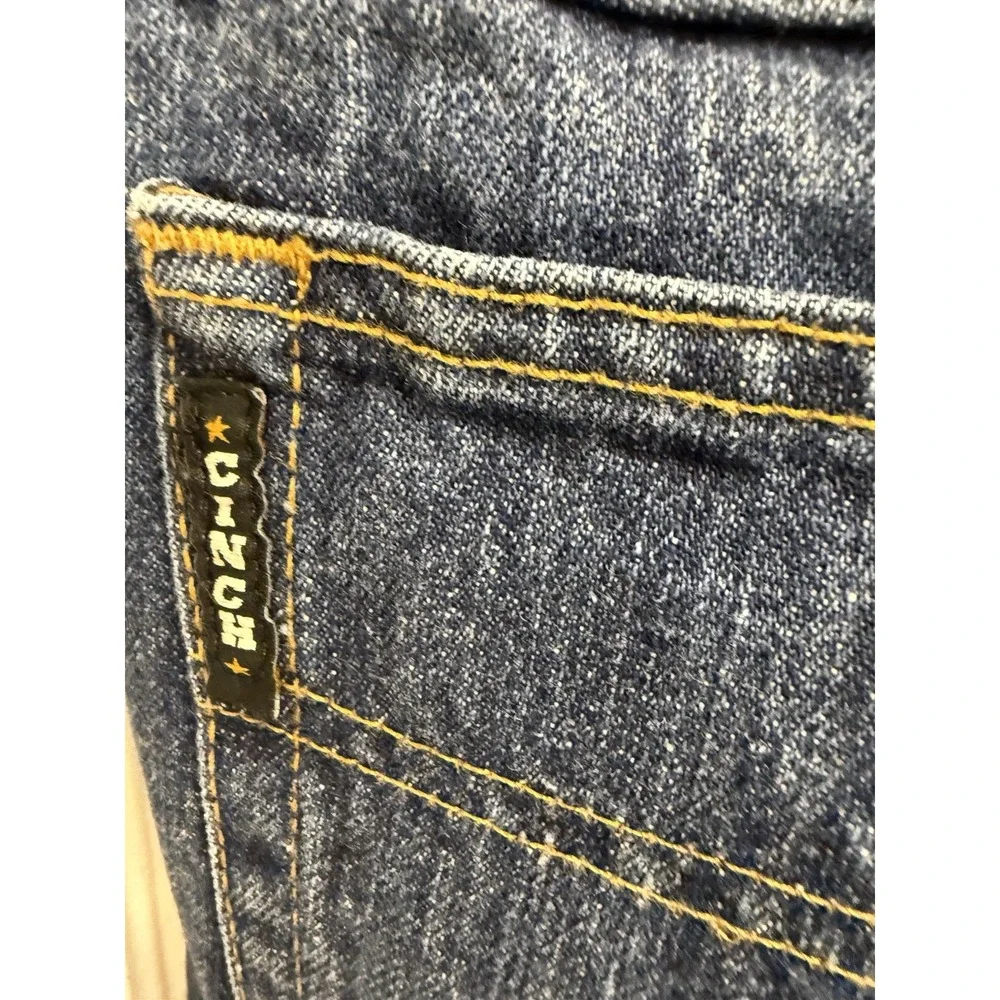 Cinch Jeans Mens 40x34 (33L) Black Label Blue Denim Work Wear Cowboy Ranch Rodeo